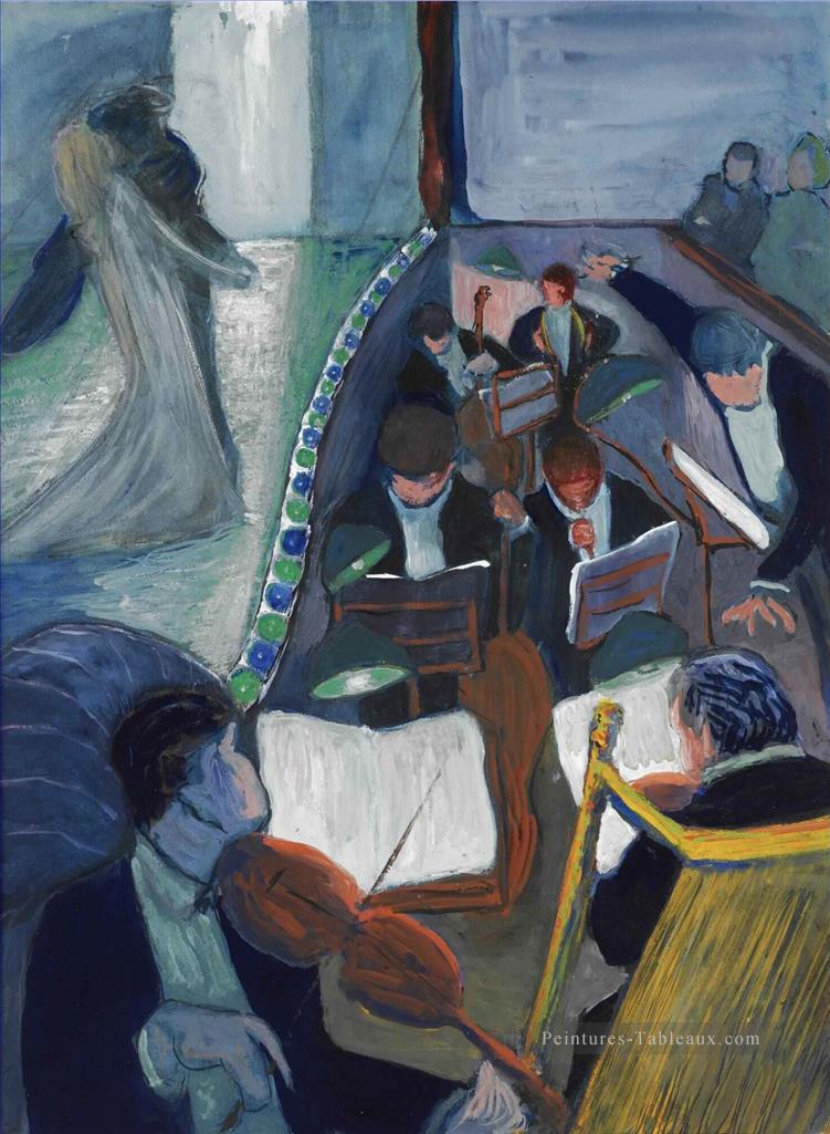DANS LE THEATRE I Marianne von Werefkin Expressionism Peintures à l'huile